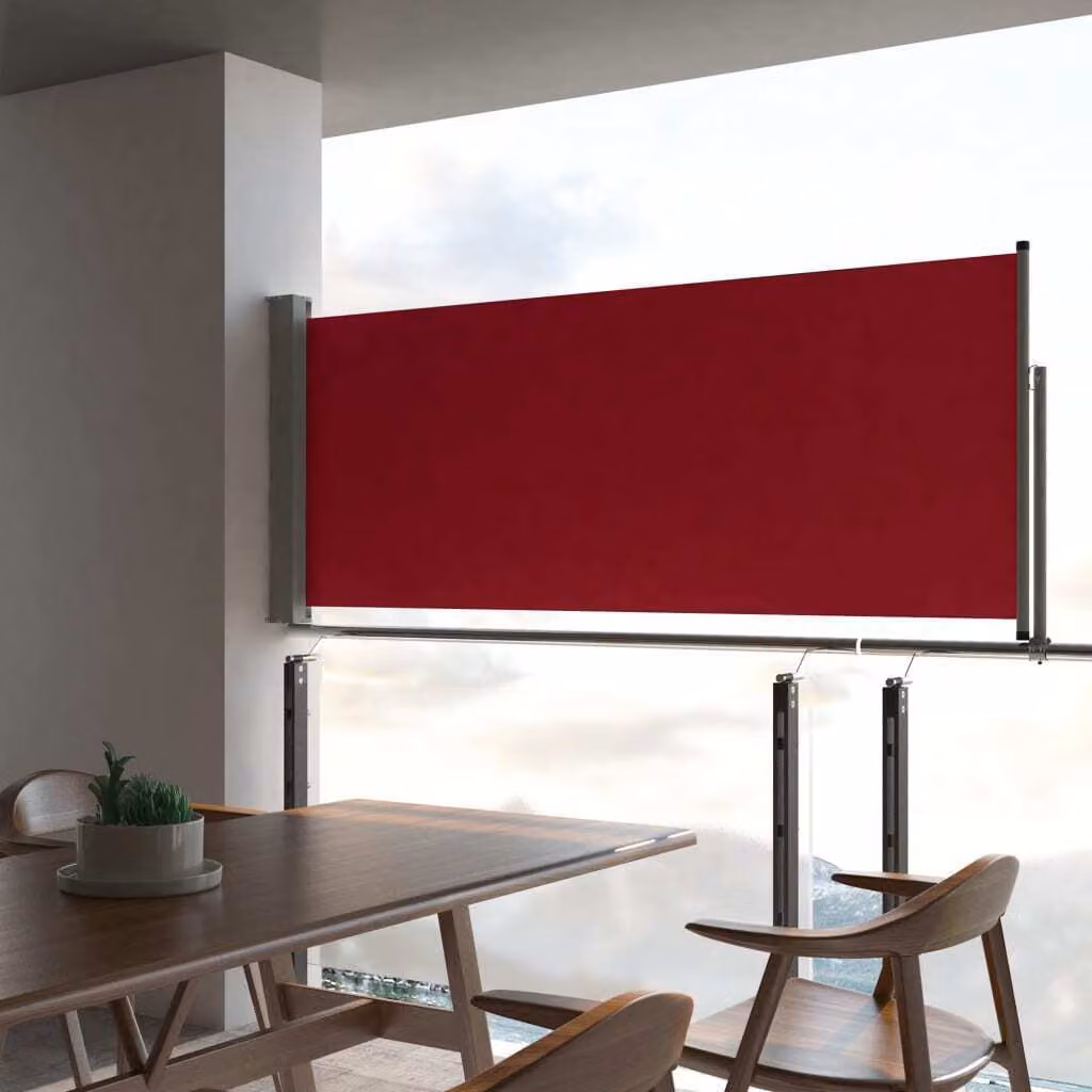 Maison Exclusive - Tenda da sole laterale estensibile, 100x300 cm, colore rosso