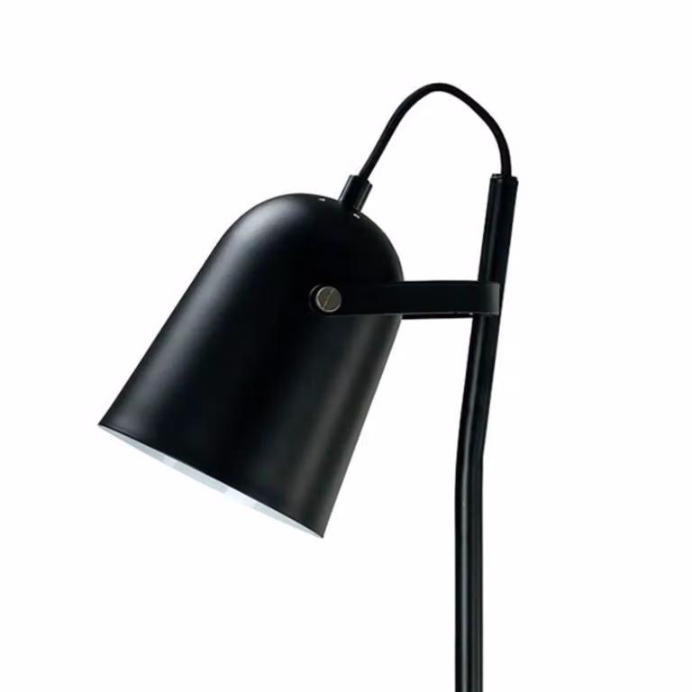 Dyberg Larsen Lampada da terra Oslo, Nero, Soggiorno / Sala da pranzo, Metallo, Scandinavo, Lampada da terra