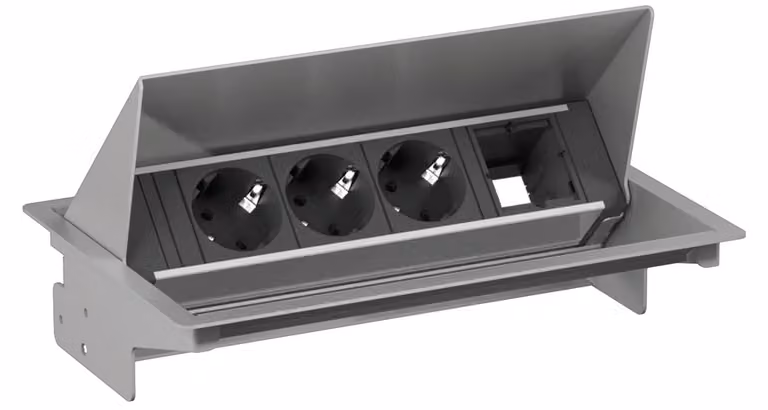 BACHMANN CONEO SET 3x contatto di terra 1x ABD, colore argento