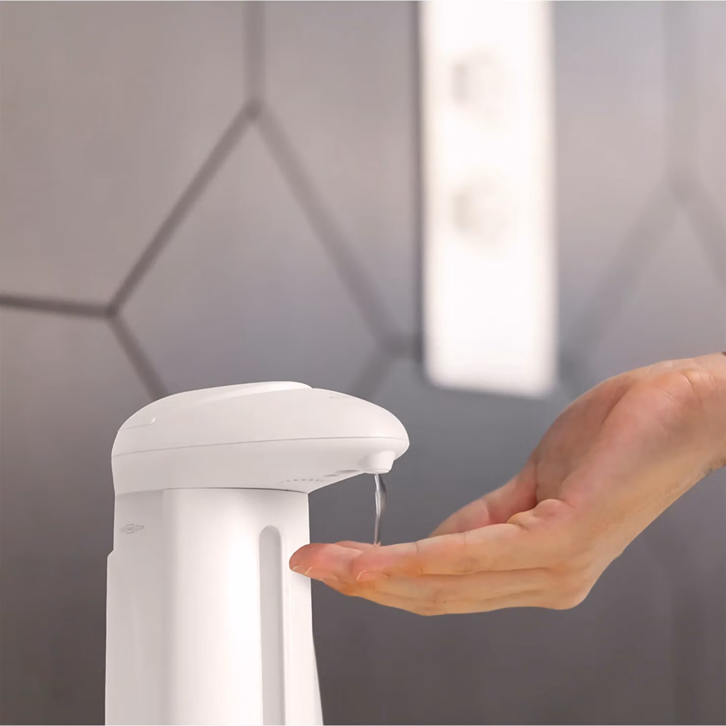 Dictrolux Dispenser Automatico di Sapone con Sensore Infrarossi, Bianco, Capacità 330 ml – 2