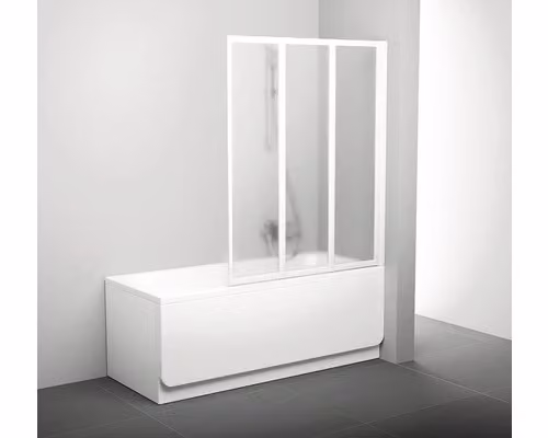 Schermo per vasca da bagno RAVAK Supernova VS3 130 bianco+Grape 795V0100ZG