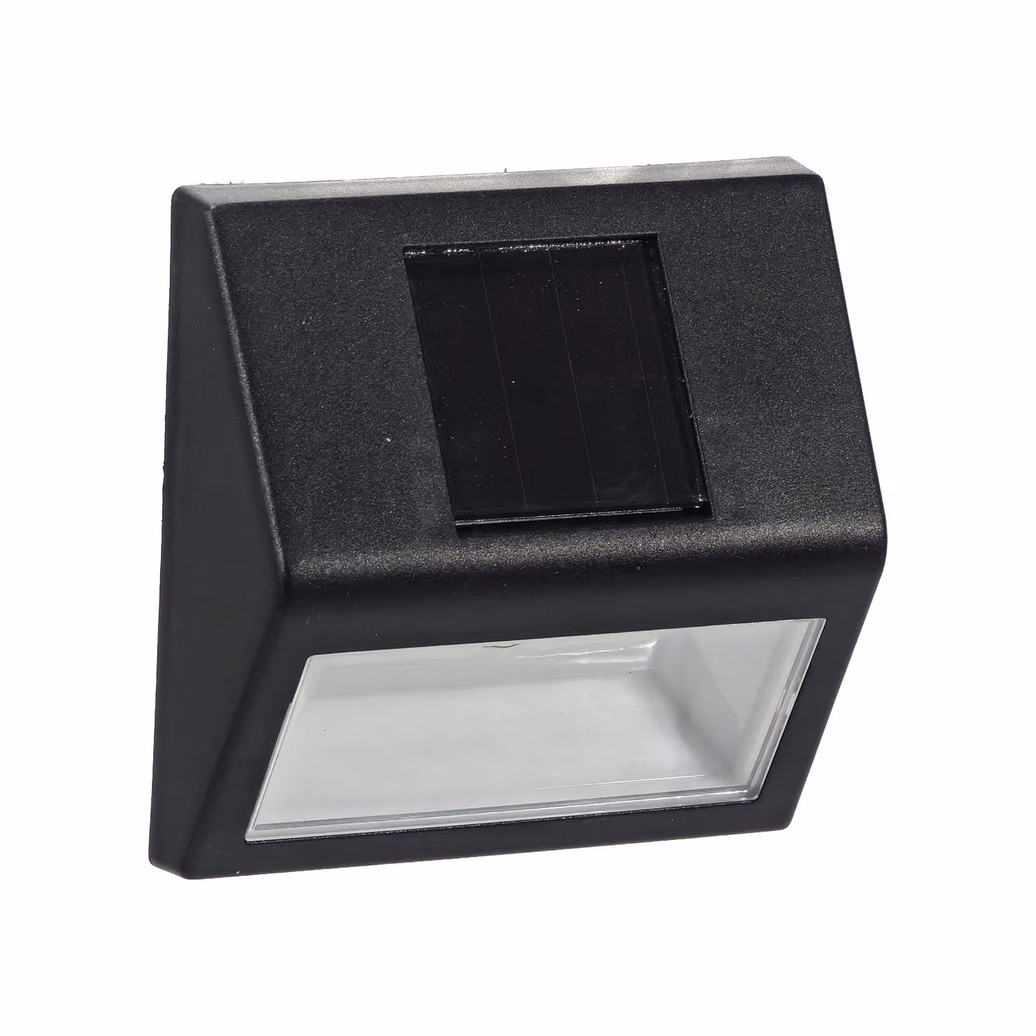 DICTROLUX Lampada Solare LED da Esterno Segnapasso per Scale e Giardino, Colore Nero, H 10 x L 10 x P 3,8 cm – 1