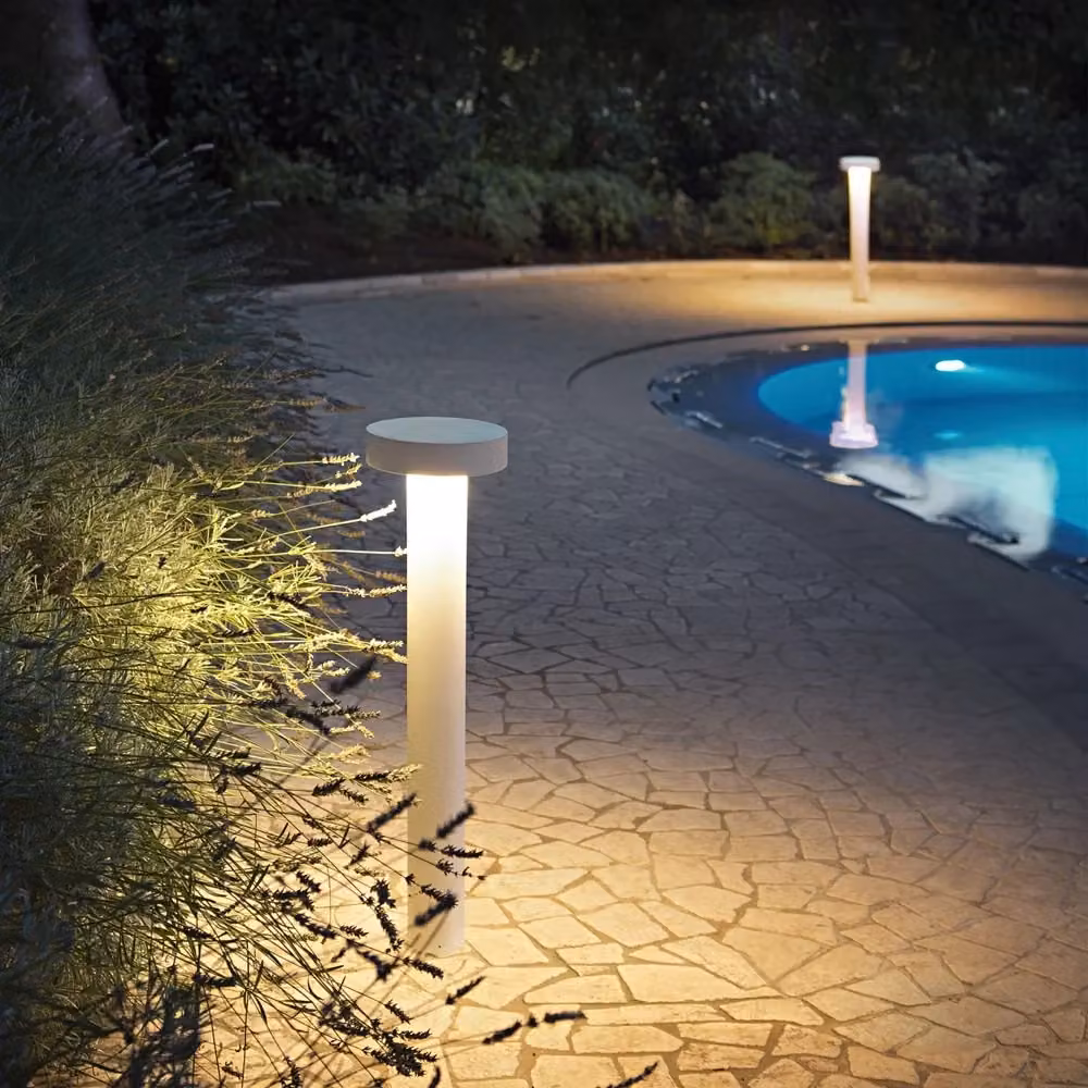Piantana da terra moderna Tesla IDEAL LUX in alluminio bianco con 4 luci G9, Altezza: 80 cm – 2