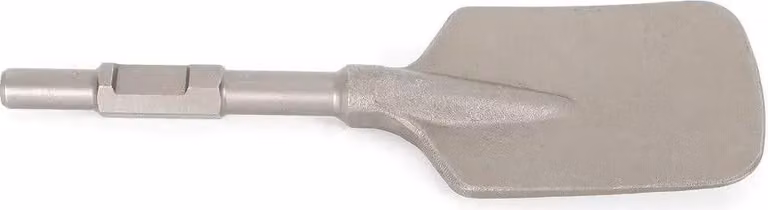 Martello demolitore Scalpello - Gambo esagonale 2,86 cm - Scalpello a vanga per terra/argilla - Per martello demolitore elettrico - Argento