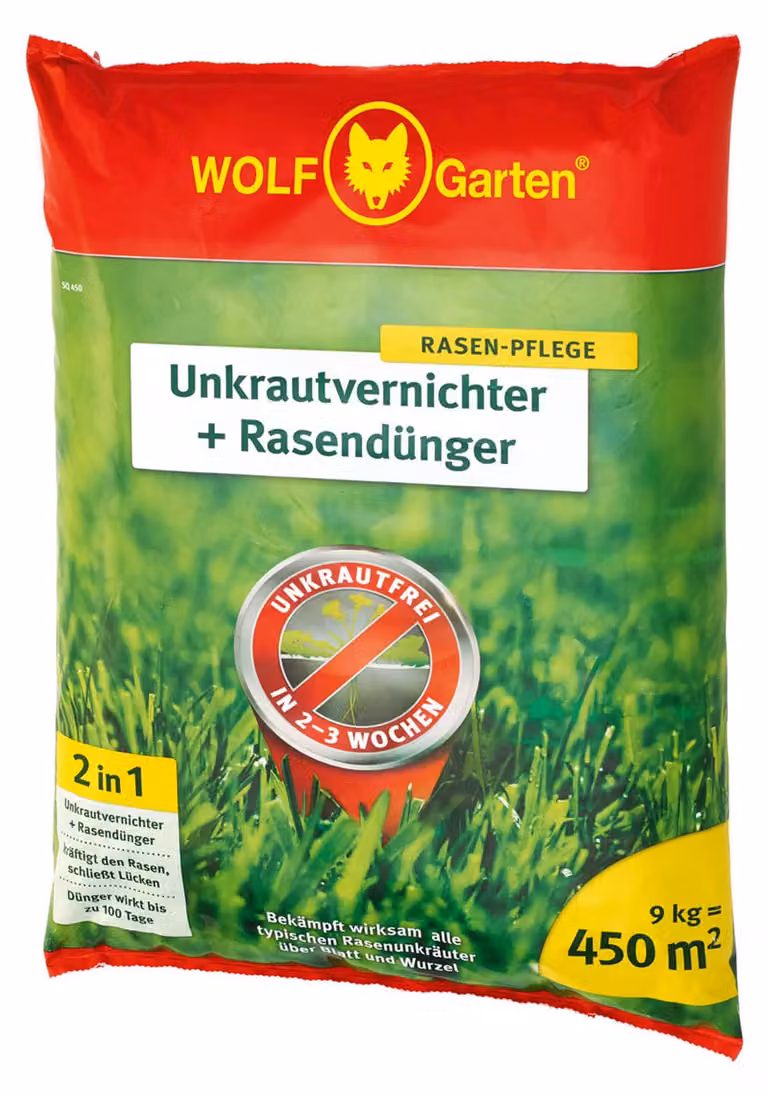 WOLF-Garten SQ 450 Diserbante più fertilizzante per prato 9 kg per 450 m²