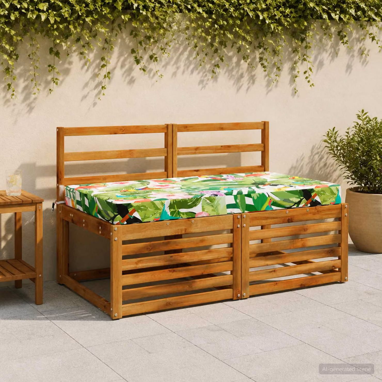 Cuscino per la seduta vidaXL SOEST multicolore in poliestere con rivestimento lavabile e resistente ai raggi UV