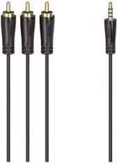 Cavo adattatore Hama da Mini Jack a RCA, colore nero, lunghezza 1,5 m