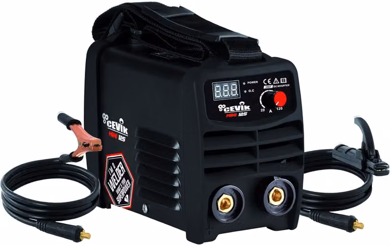 Stazione di saldatura mini inverter MMA 120A con display digitale e accessori