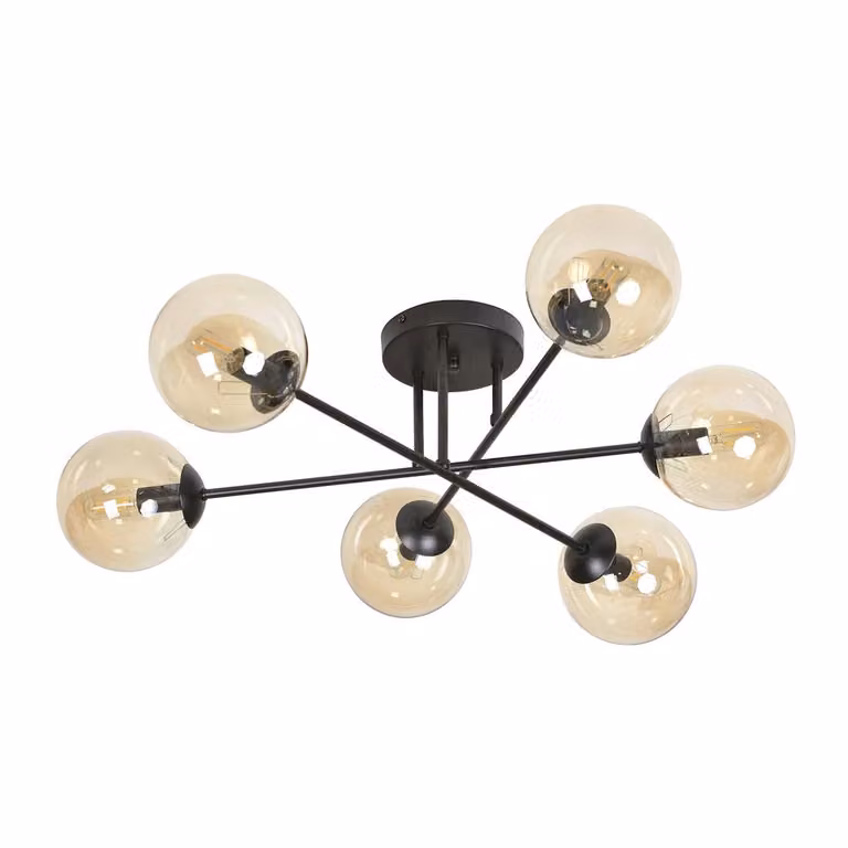 Lampadario Emibig 6xE14 40W BRENDI 6B BL/Blue 833/6B