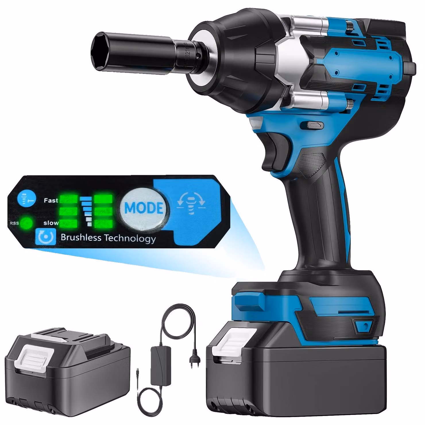 Avvitatore a impatto, coppia 1800 N·m, alimentazione elettrica, tipo C