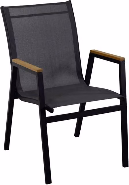 Poltrona alluminio Idaho Plus antracitecm53x65h43/62/87