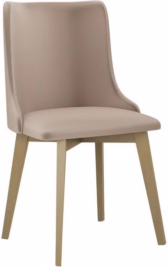 Sedia da cucina imbottita AFTON 9 - rovere sonoma / beige