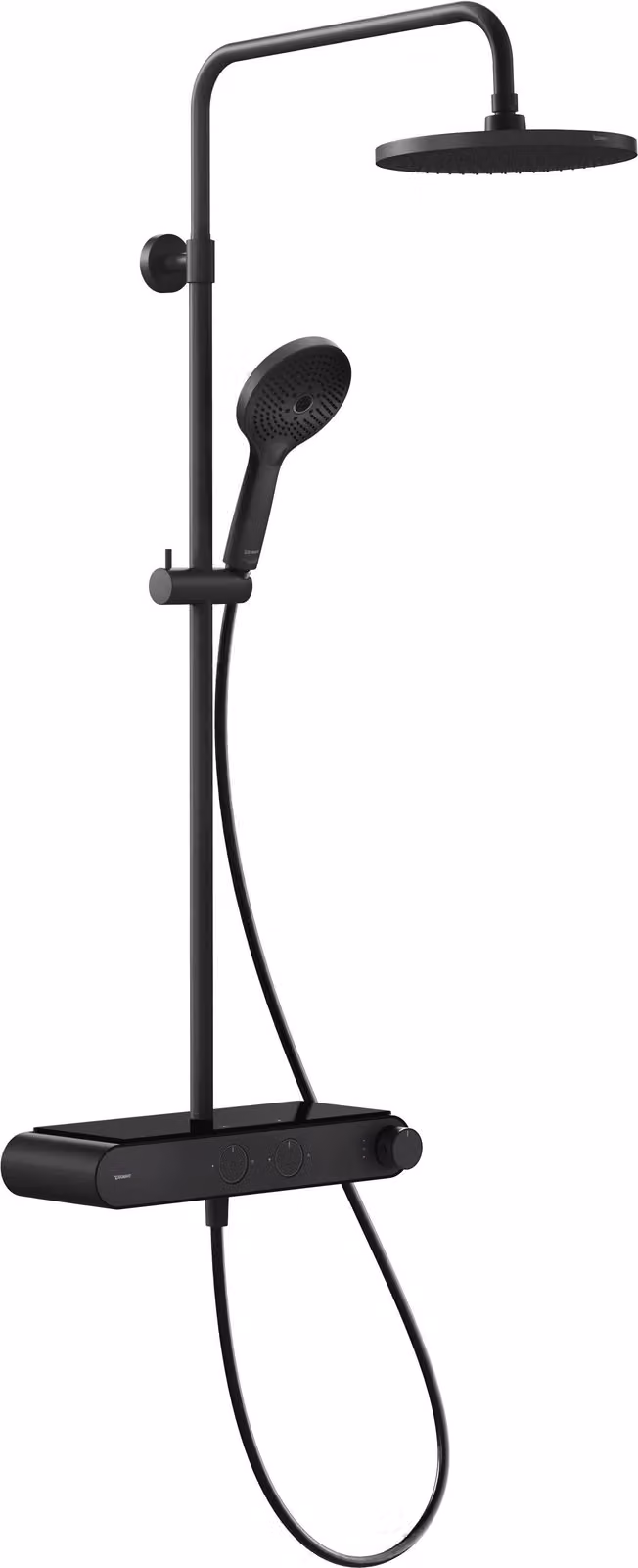 Duravit Shower Systems système de douche Shelf 1050 thermostat de douche, 2 consommateurs, noir mat, TH4380008046, TH4380008046