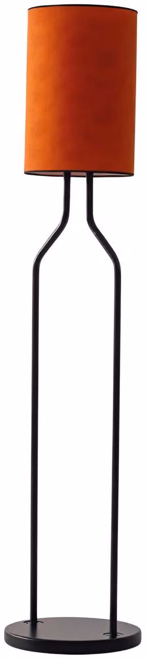 Elegante Stehlampe Designer Oranger Lampenschirm Edle Einrichtung