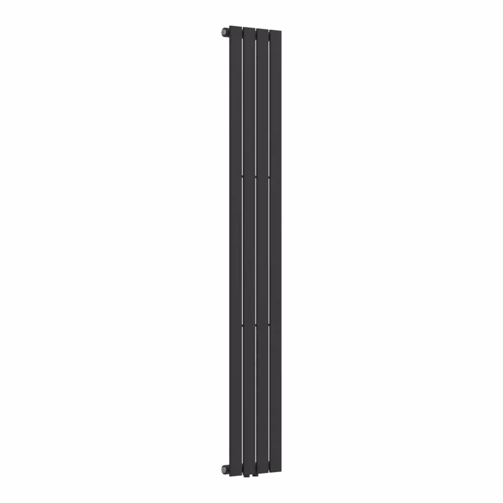 Termosifone a pannello singolo con elementi piatti neu.haus in acciaio nero L: 180 cm, H: 30 cm – 2