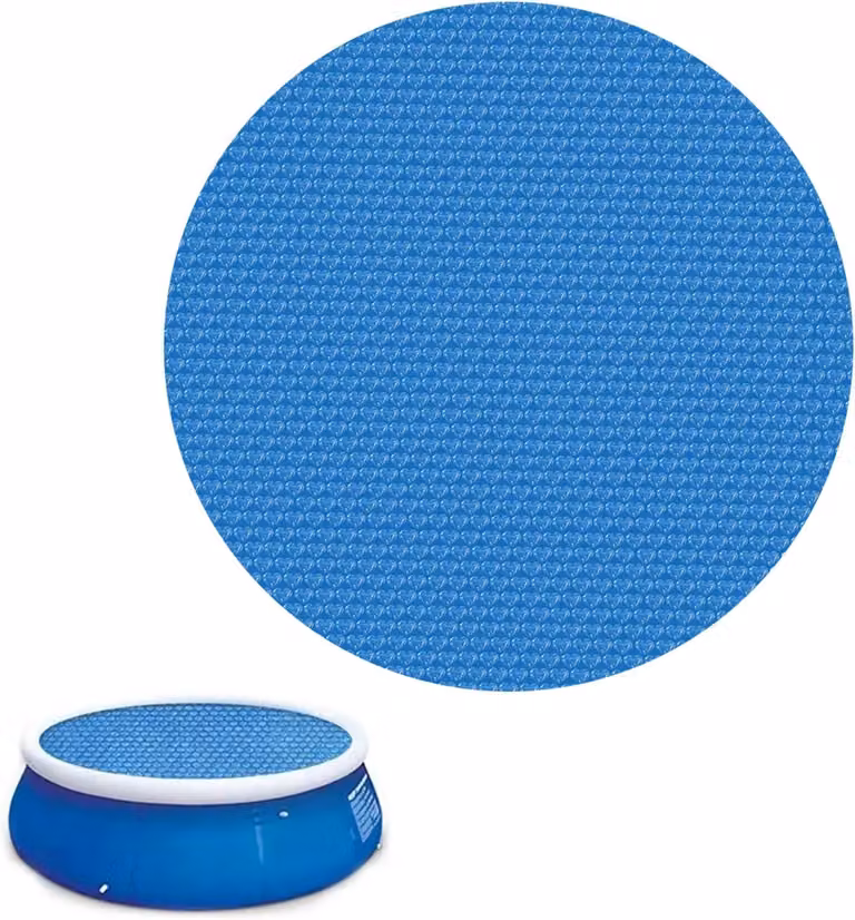 Pellicola solare per piscina, diametro 300 cm, rotonda, ideale per piscine, telo solare isolante, pellicola a bolle tagliabile