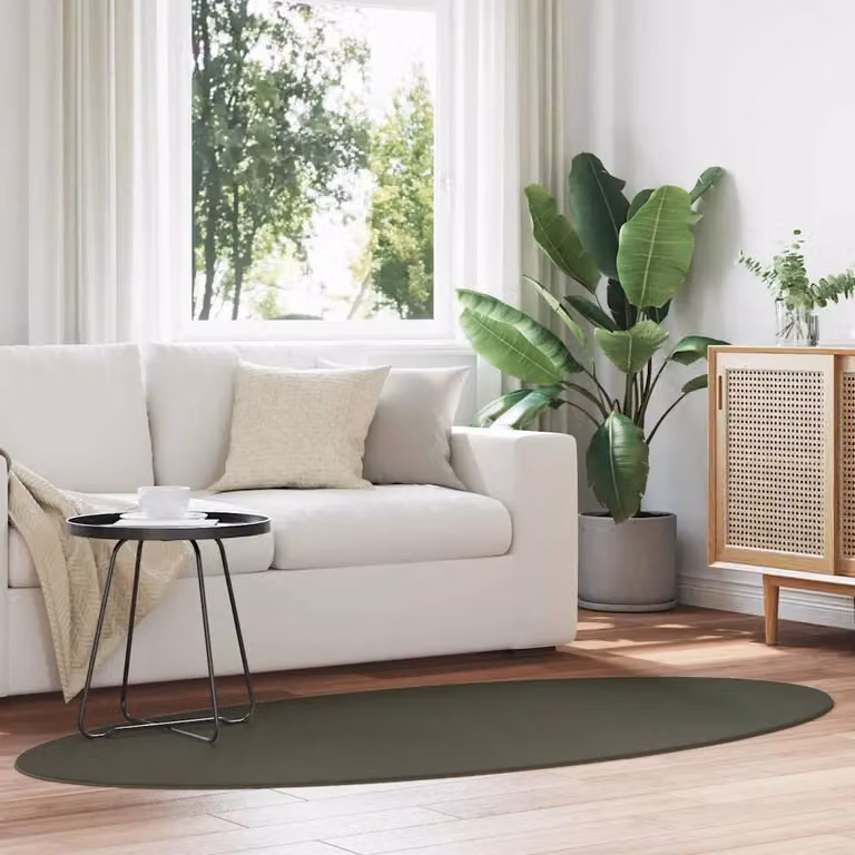 Tappeto moderno vidaXL HUARTE Verde Foresta, 100 x 200 cm, 100% Poliestere, antiscivolo e lavabile