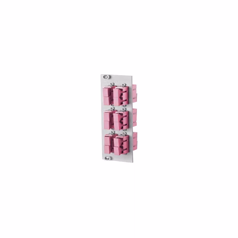 Metz Connect OpDAT REGpro Front 3U, 7T 6xSC-D OM4 (Vetroceramica, viola) 15024ABB06-E