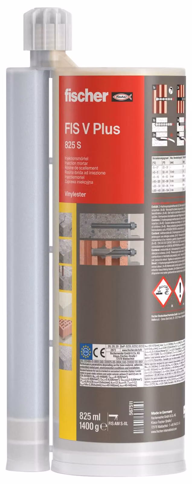 malta ad alte prestazioni fischer FIS V Plus 825 S