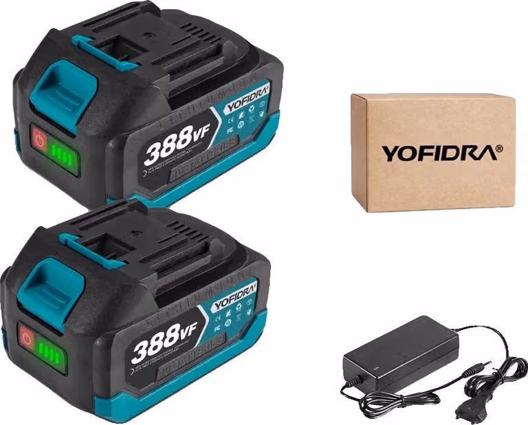 Batteria al litio, capacità 22500mAh, compatibile con gli utensili elettrici, caricatore 2x388VF-1, 18V