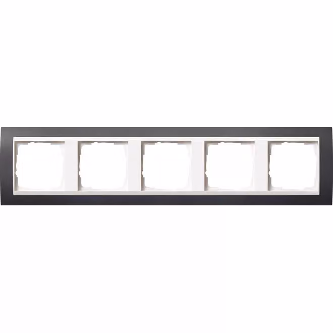 Gira 0215328 Cornice di copertura a 5 moduli per bianco puro Gira Event antracite