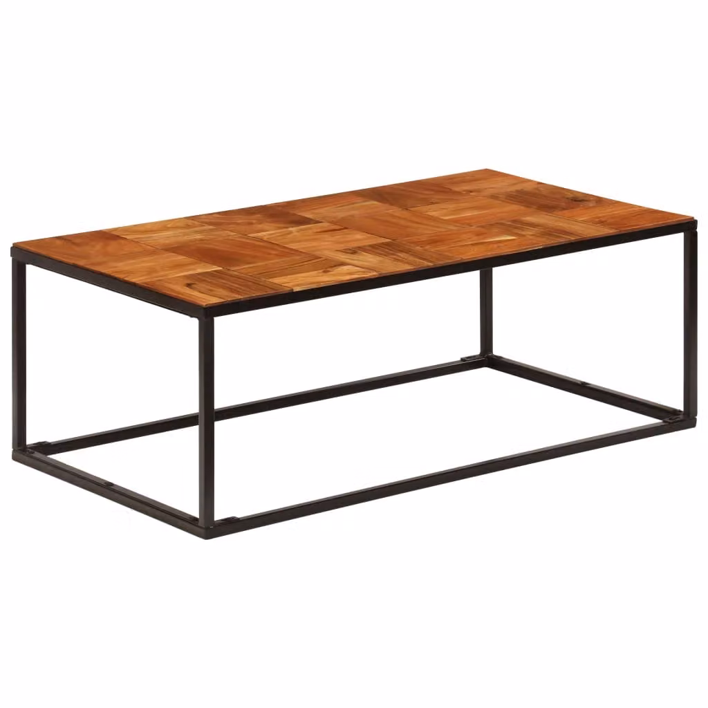 Maison Exclusive - Tavolino 110x60x40 cm in legno massello di acacia e acciaio