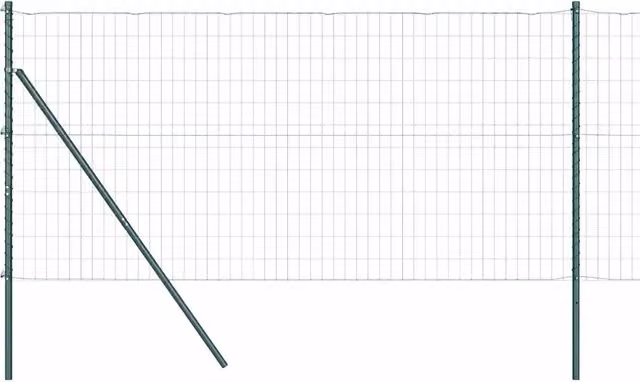 Recinzione da Giardino | Recinzione con Posto Verde 1,2 x 25 m Acciaio e PVC