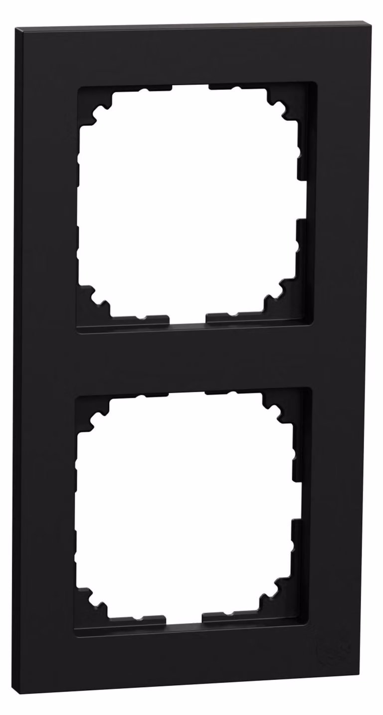 Merten MEG4020-3603 Cornice di copertura a 2 ingressi M-Pure nero/opaco