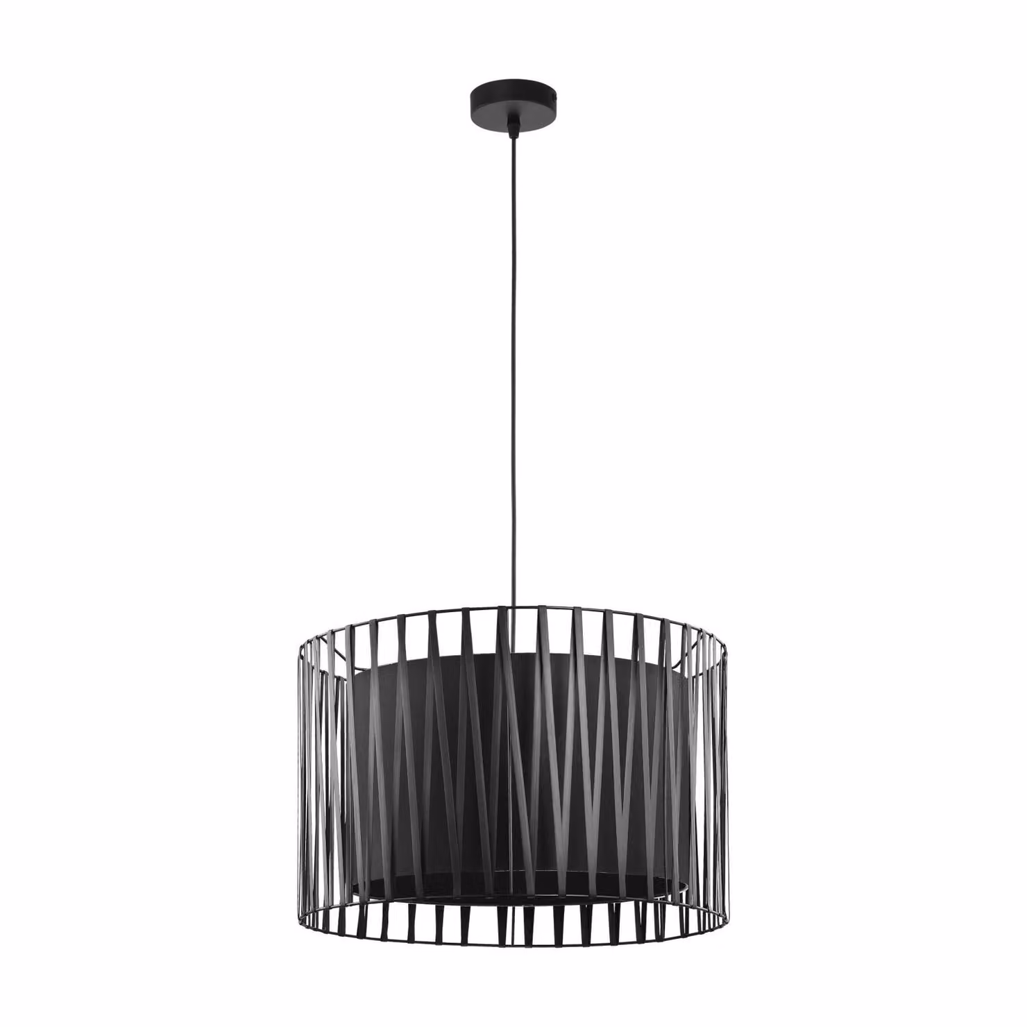 Lampada a sospensione nera "LUND" Moderna Ø50cm E27 Luce a sospensione soggiorno sala da pranzo