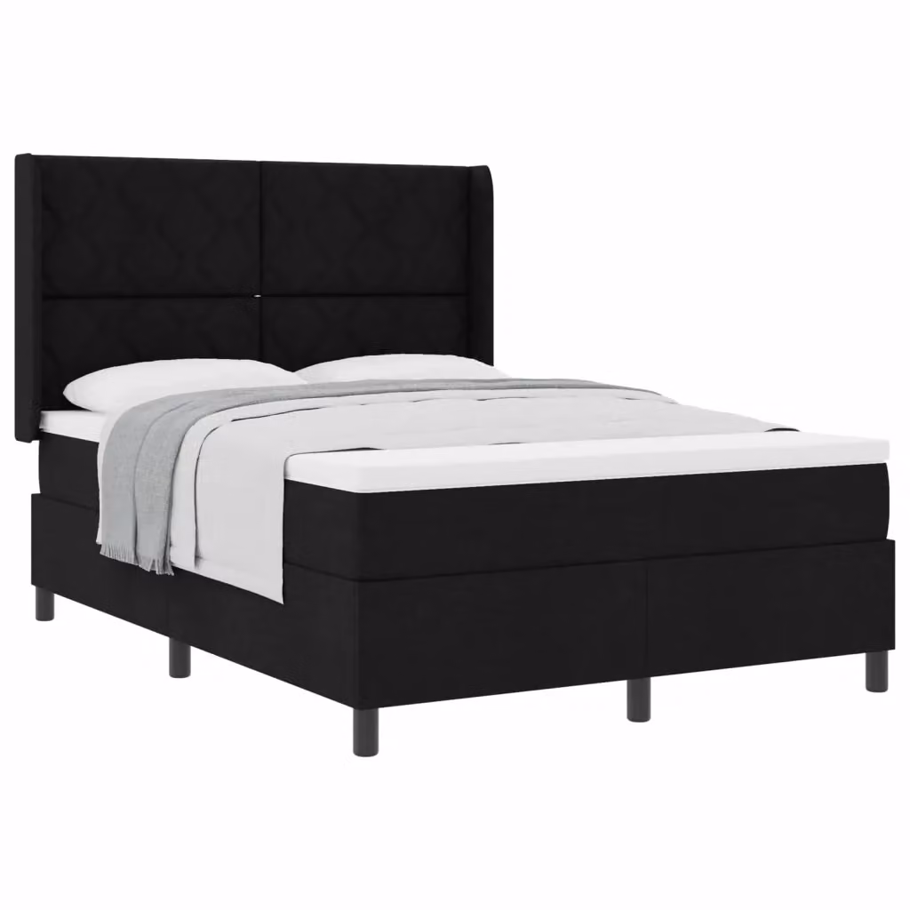 Letto ibrido con cuscino vidaXL Nero L: 160 cm, P: 200 cm – 2