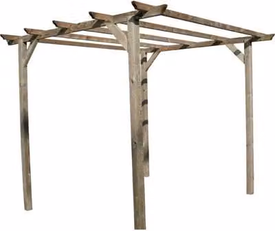 Pergola Legno Euro Domus Pino Impregnato Mt 3X3 H.2,5 m