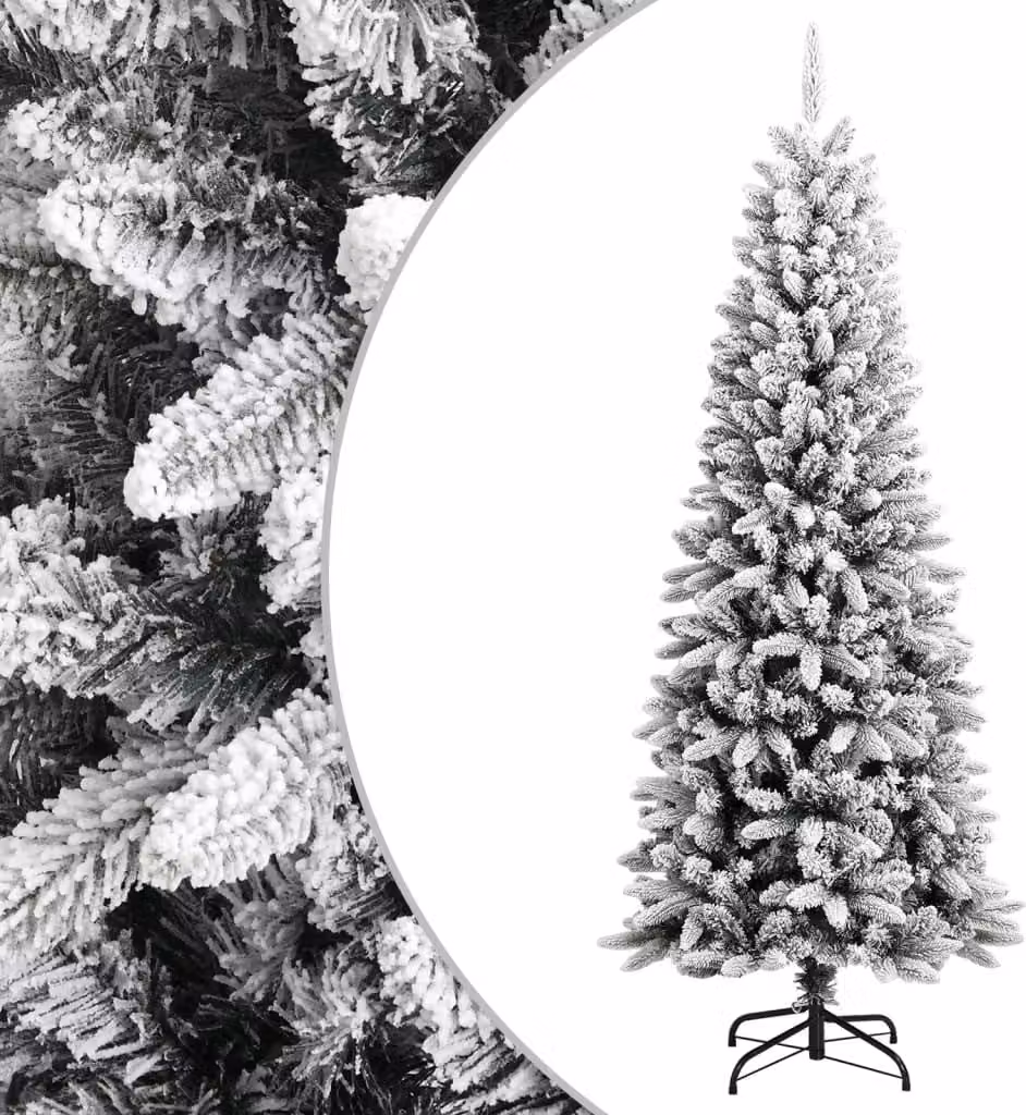 Maison Exclusive - Albero di Natale artificiale innevato, altezza 180 cm, realizzato in PVC e PE