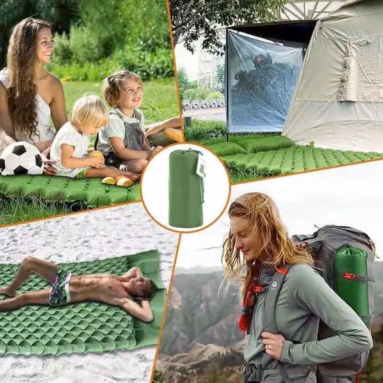 Materassino da campeggio ultraleggero e impermeabile per 2 persone, ideale per il campeggio