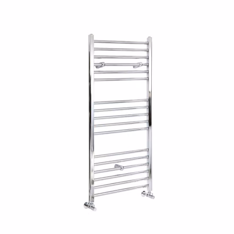 Scaldasalviette di Design Cromato - Termoarredo Bagno Piatto - 270W - Kent