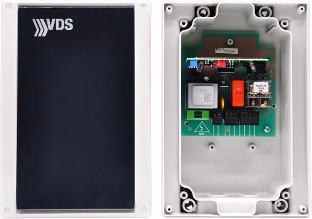 Rilevatore per spira VDS 230V a 1 canale con box QDM1 bianco per automazioni