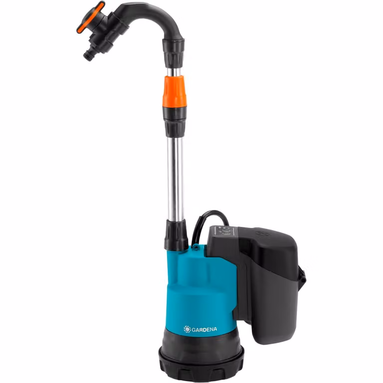 Gardena 2000/2 18V P4A set di pompe a batteria per barili di pioggia