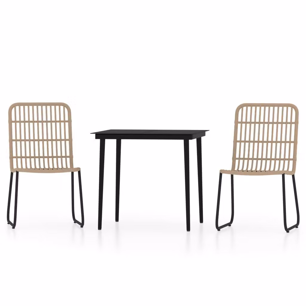 Set Mobili da Pranzo da Giardino 3 pz Rovere