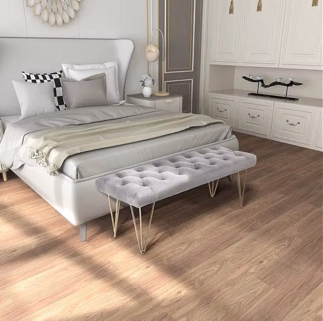 Panca da ingresso in velluto grigio 116 x 44,5 x 49 cm