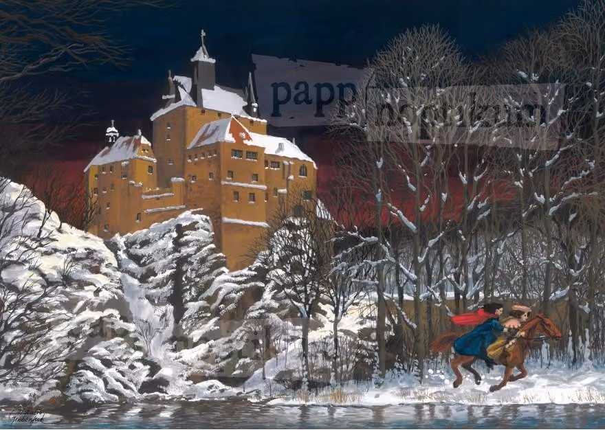 Calendario dell'Avvento "Biancaneve" - Castello di Kriebstein - Carta 38x27 cm