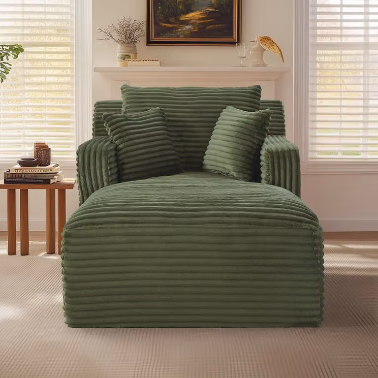 Divano letto chaise longue in corda, poltrona relax con schiuma ad alta densità e molle insacchettate, prodotto che non richiede montaggio, poltrona reclinabile salvaspazio ideale per soggiorno e ufficio