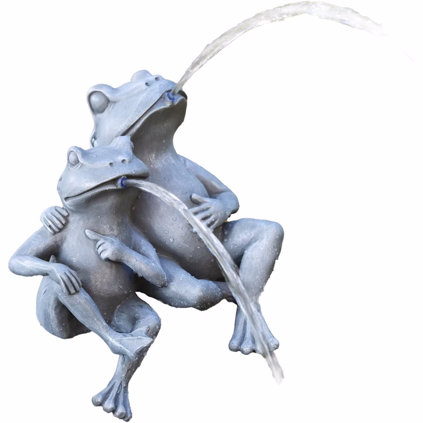 Statua da laghetto "Coppia di rane", 28x18x30 cm