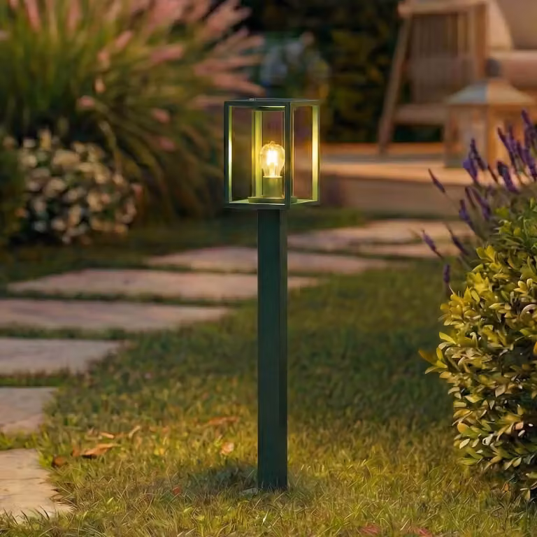 Lampioncino da giardino Ferda Lucande, dimmerabile, Verde, Alluminio, Moderno, Lampada da esterni