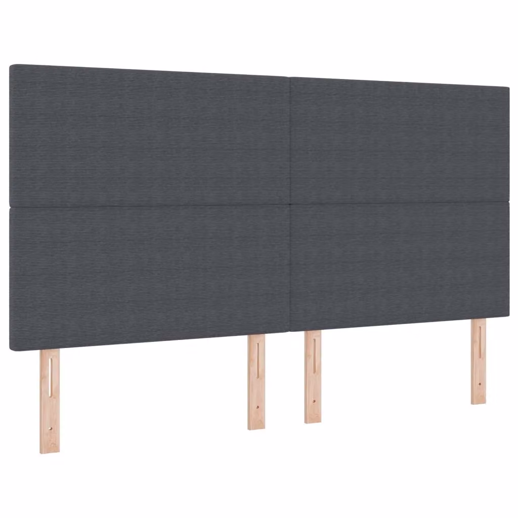 Testiera con illuminazione LED vidaXL in tessuto grigio scuro, Larghezza: 180 cm – 2