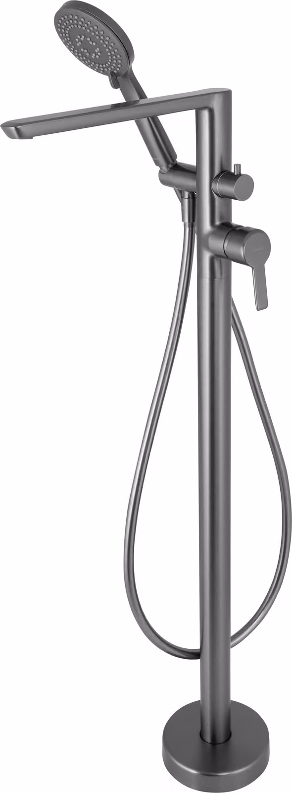Freestanding bathtub mixer with shower set
