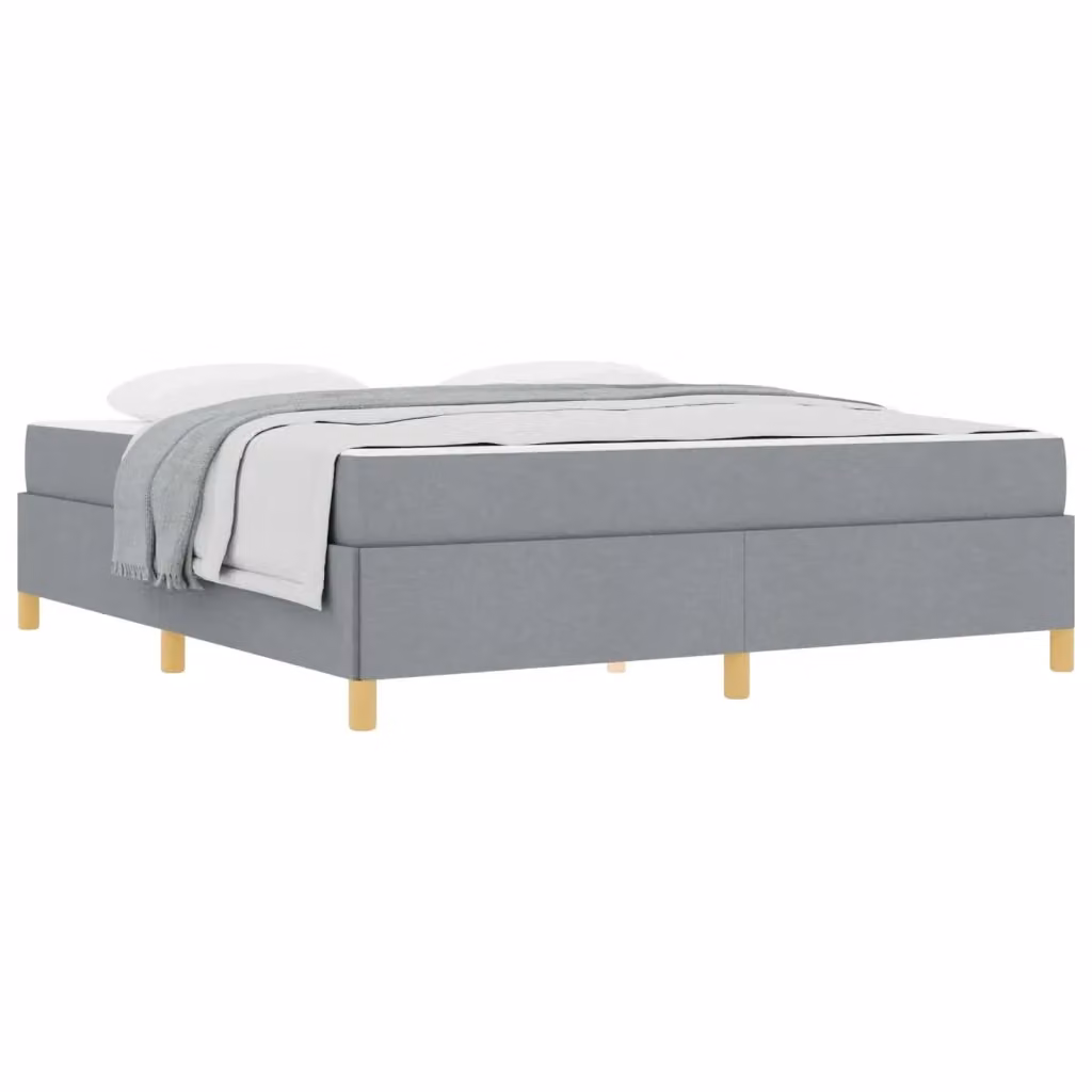 Struttura del letto imbottita vidaXL in tessuto grigio, L 180 x P 200 x H 280 cm – 2