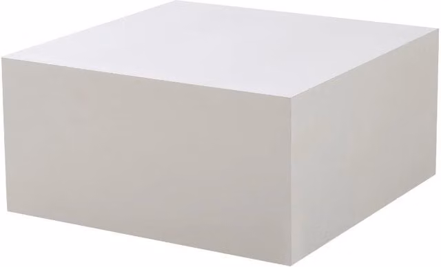 Tavolino da salotto bianco quadrato Lola 80x80x40H