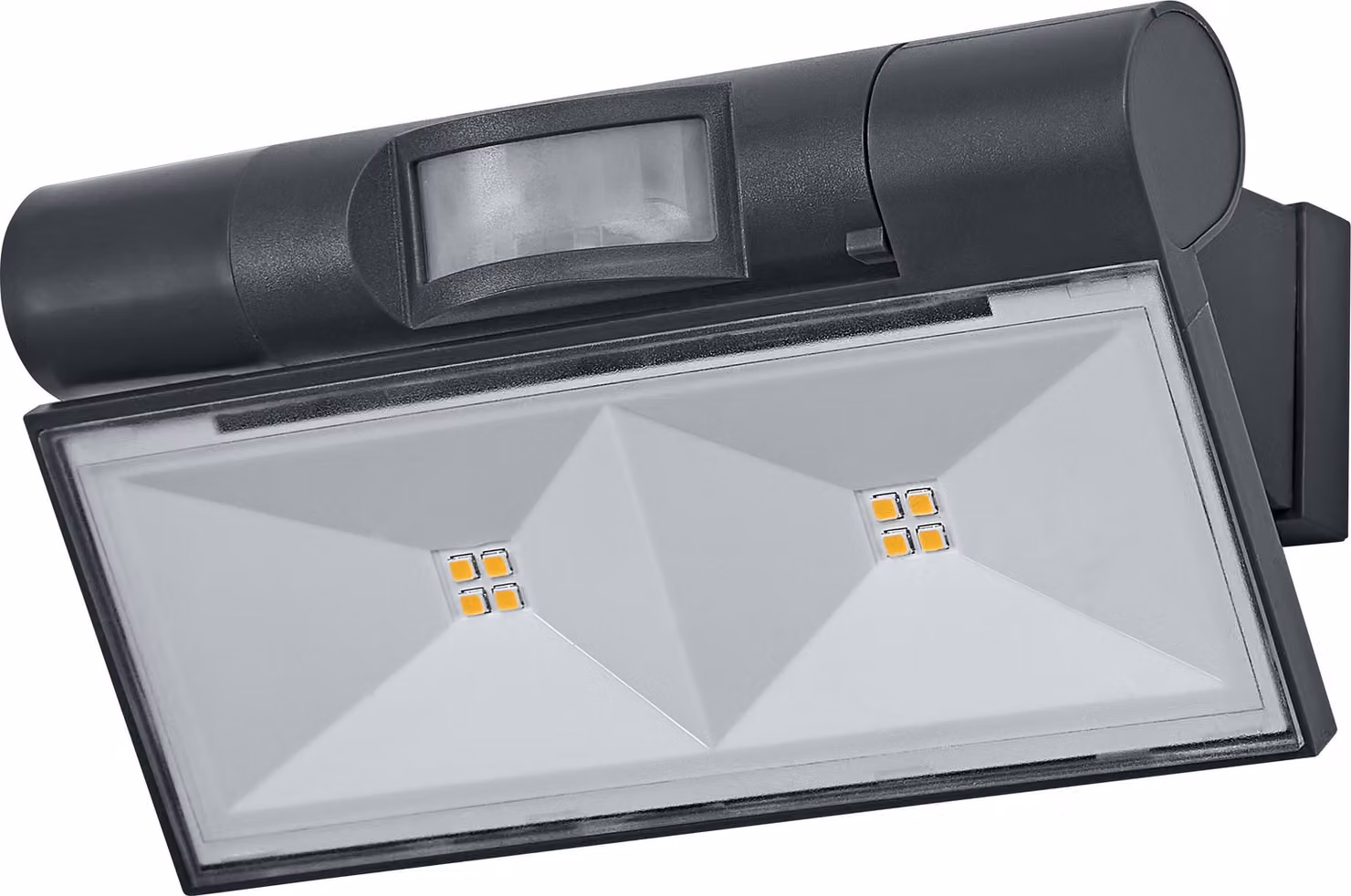 Lampada OSRAM, colore grigio scuro, 180 lm, 2,1 W, grado di protezione IP44, luce bianco caldo, 3000 K, angolo di emissione di 110°, sensore di luce, durata di 25.000 ore