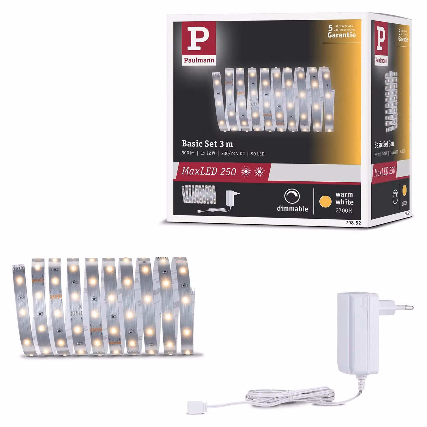 Paulmann MaxLED 250: Kit base a LED, luce bianca calda