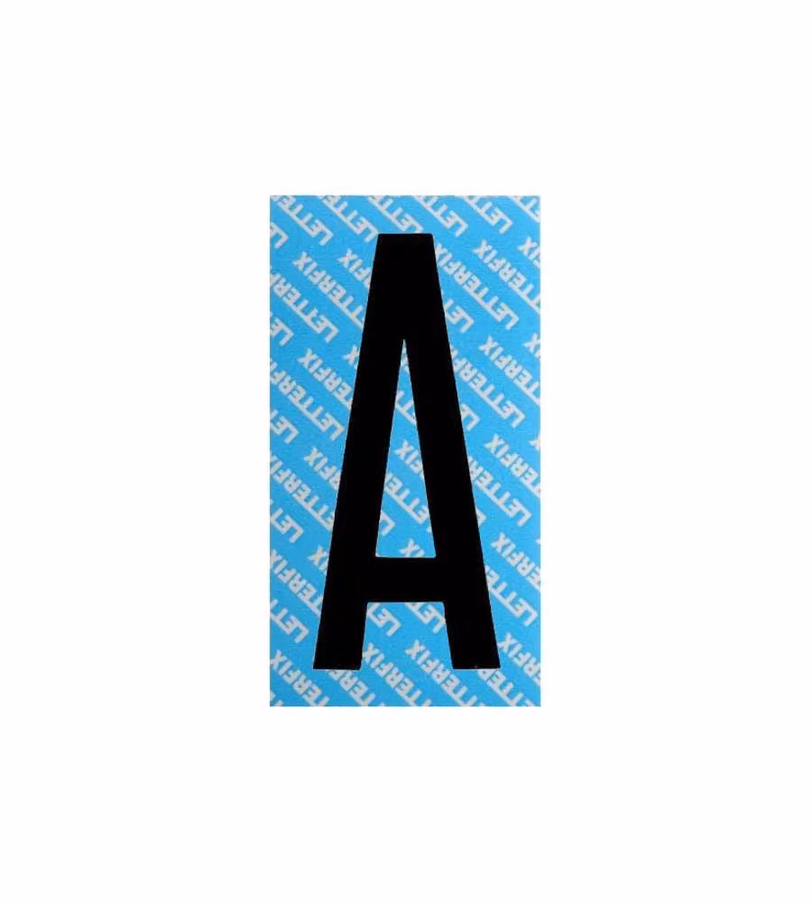 Lettera Adesiva Nera Serie T80 A Letterfix