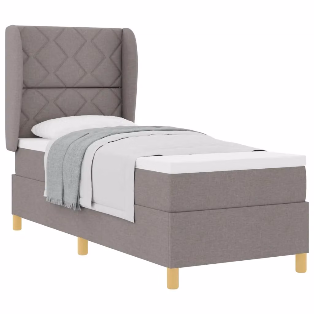 Letto ibrido con testiera Talpa vidaXL in tessuto beige o grigio L: 200 cm, P: 80 cm, H: 140 cm – 2